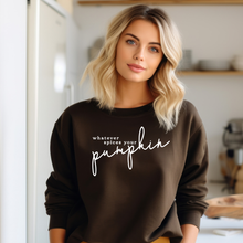 Load image into Gallery viewer, Whatever Spices Your Pumpkin Crewneck Sweatshirt