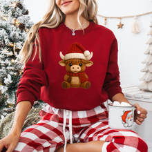 Load image into Gallery viewer, "Christmas Cow" Crewneck