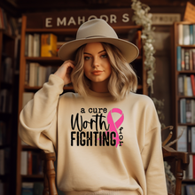 Load image into Gallery viewer, A Cure Worth Fighting For Crewneck Sweatshirt