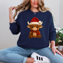 Load image into Gallery viewer, "Christmas Cow" Crewneck