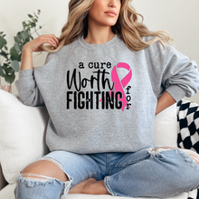 Load image into Gallery viewer, A Cure Worth Fighting For Crewneck Sweatshirt
