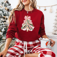 Load image into Gallery viewer, "Pink Christmas Tree" Crewneck