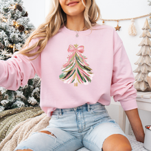 Load image into Gallery viewer, "Pink Christmas Tree" Crewneck