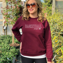 Load image into Gallery viewer, "Basketball Mama" Crewneck Sweatshirt (sleeve design)
