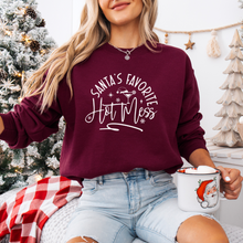Load image into Gallery viewer, "Santa's Favorite Hot Mess" Crewneck