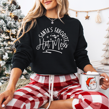 Load image into Gallery viewer, "Santa's Favorite Hot Mess" Crewneck