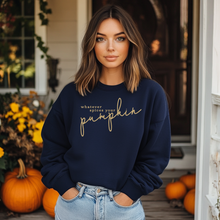 Load image into Gallery viewer, Whatever Spices Your Pumpkin Crewneck Sweatshirt
