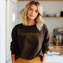 Load image into Gallery viewer, **NEW DESIGN** "Heart on my sleeve" Crewneck Sweatshirt