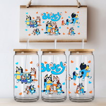 Load image into Gallery viewer, Bluey Can Glass - Acrylic/Plastic