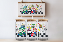 Load image into Gallery viewer, Checkered Flag" Can Glass - Acrylic/Plastic