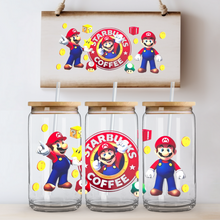Load image into Gallery viewer, "Starbucks Mario" Can Glass - Acrylic/Plastic