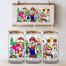 Load image into Gallery viewer, Mario Gang Can Glass - Acrylic/Plastic