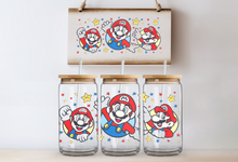 Load image into Gallery viewer, "Mario" Can Glass - Acrylic/Plastic