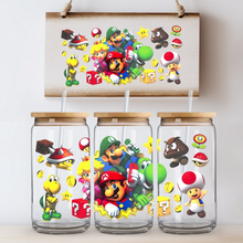 Load image into Gallery viewer, "Mario & Friends" Can Glass - Acrylic/Plastic