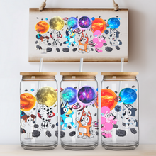 Load image into Gallery viewer, Outer Space Bluey Can Glass - Acrylic/Plastic