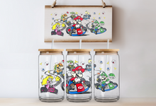 Load image into Gallery viewer, "Racing Mario" Can Glass - Acrylic/Plastic