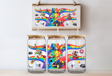 Load image into Gallery viewer, "Rainbow Road Mario" Can Glass - Acrylic/Plastic