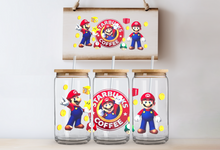 Load image into Gallery viewer, "Starbuck Mario" Can Glass