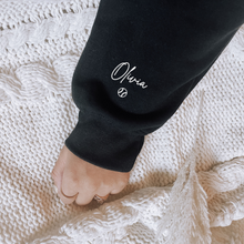 Load image into Gallery viewer, "Softball Mama" Crewneck Sweatshirt (sleeve design)