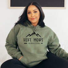 Load image into Gallery viewer, "Hike More, Worry Less" Hoodie