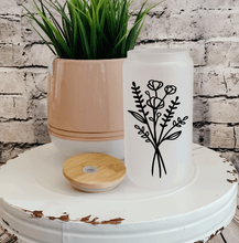 Load image into Gallery viewer, "Wildflower Bunch" - Can Glass