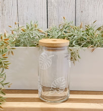 Load image into Gallery viewer, "Monstera Leaf" - Can Glass