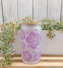 Load image into Gallery viewer, "Hibiscus" - Can Glass
