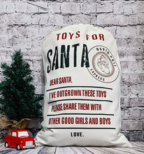 Load image into Gallery viewer, Gifts for Santa Sack