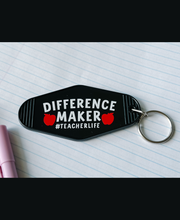 Load image into Gallery viewer, &quot;Difference Maker&quot; Motel Keychain
