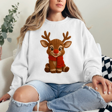 Load image into Gallery viewer, "Sitting Rudolph" Crewneck
