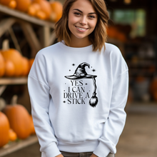 Load image into Gallery viewer, Yes I Can Drive a Stick Crewneck Sweatshirt
