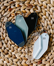 Load image into Gallery viewer, &quot;Drive Safe You Beautiful B**ch&quot; Motel Keychain
