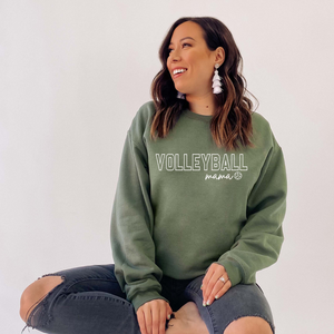 "Volleyball Mama" Crewneck Sweatshirt  (sleeve design)