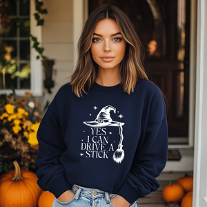 Yes I Can Drive a Stick Crewneck Sweatshirt