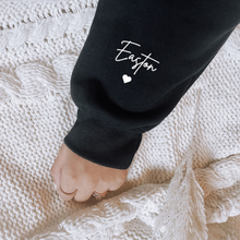 Load image into Gallery viewer, &quot;Hockey Mama&quot; Crewneck Sweatshirt  (sleeve design)
