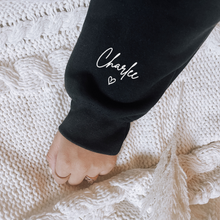 Load image into Gallery viewer, &quot;Swim Mama&quot; Crewneck Sweatshirt  (sleeve design)
