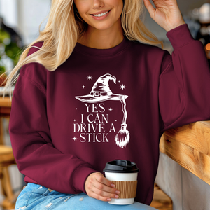 Yes I Can Drive a Stick Crewneck Sweatshirt