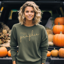 Load image into Gallery viewer, Whatever Spices Your Pumpkin Crewneck Sweatshirt
