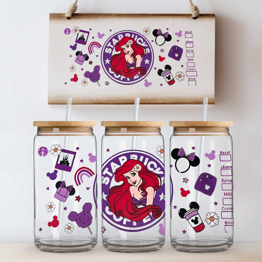 Starbucks Ariel Can Glass - Acrylic/Plastic