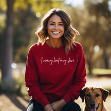 Load image into Gallery viewer, **NEW DESIGN**  &quot;Heart on my sleeve&quot; Crewneck Sweatshirt
