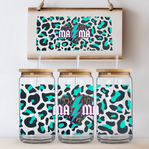 "Leopard Print Mama" - Can Glass