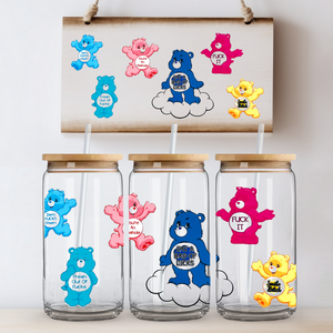 "Swear Bears"  Can Glass