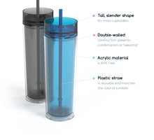 Load image into Gallery viewer, Custom Acrylic Tumbler - 16 oz
