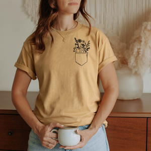 "Pocket Flower" Tee