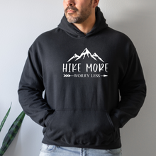 Load image into Gallery viewer, &quot;Hike More, Worry Less&quot; Hoodie
