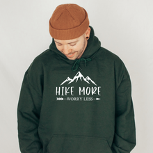 Load image into Gallery viewer, &quot;Hike More, Worry Less&quot; Hoodie
