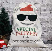 Load image into Gallery viewer, Shark Santa Sack
