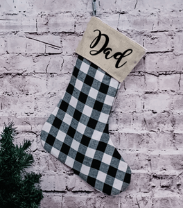 Buffalo Plaid Christmas Stocking