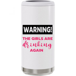 "WARNING.." Moonrock Glitter Skinny Can Cooler