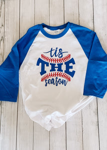 "Tis the Season" Wave Raglan Tee